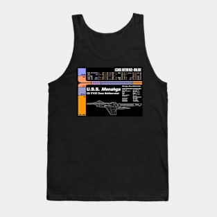 Computer Readout Showing U.S.S. Menahga Battlecruiser Tank Top